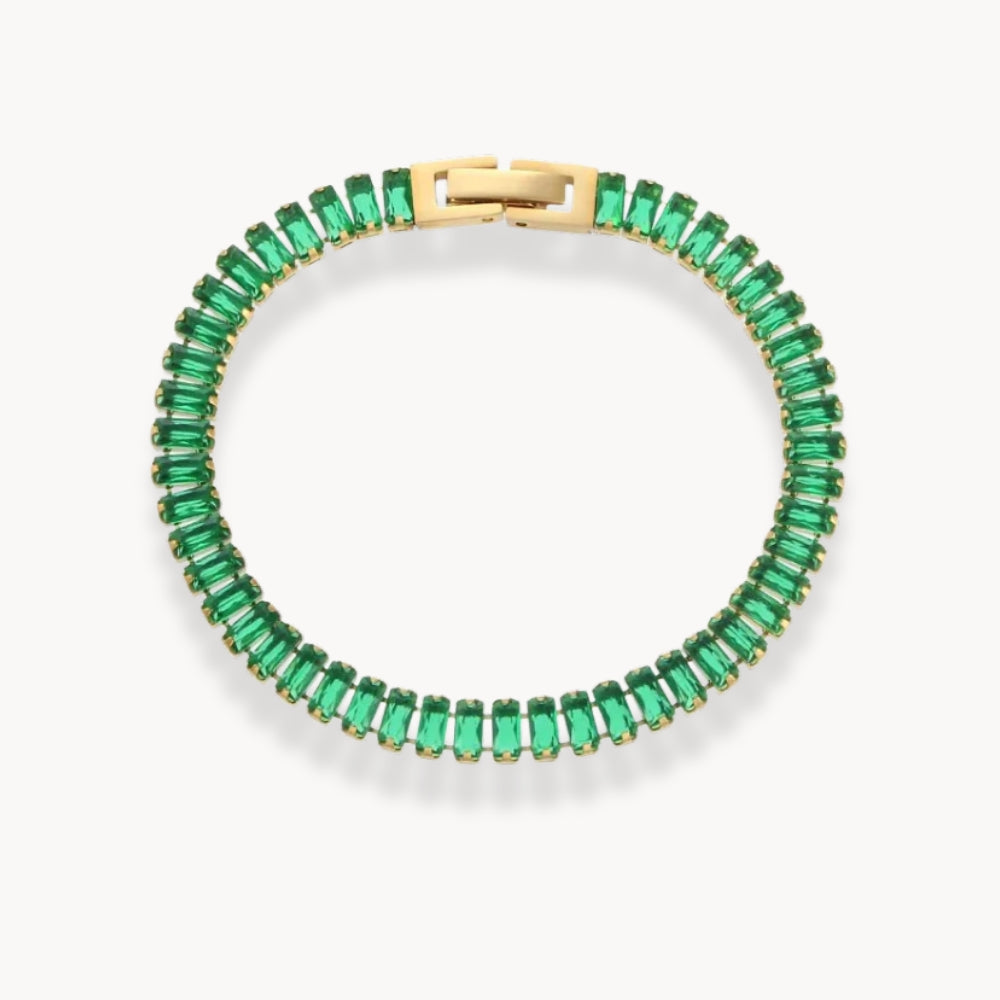 Square Crystals Chain Bracelet