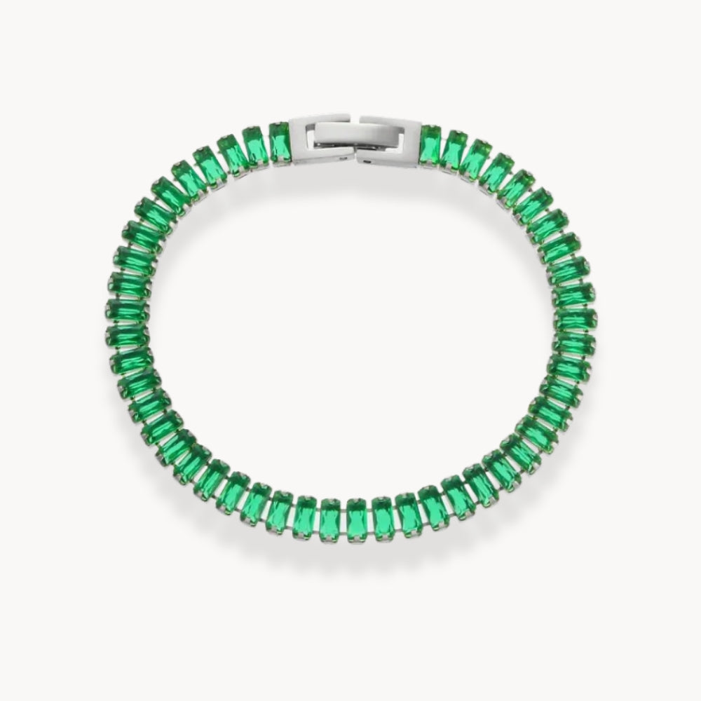 Square Crystals Chain Bracelet