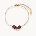 Arden Garnet Bead Bracelet - Zafinne Jewelry