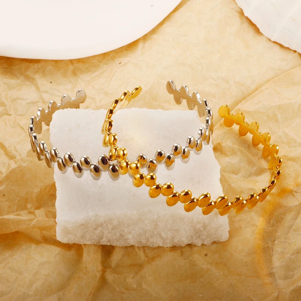 Asymmetrical Bangle Bracelet - Zafinne Jewelry