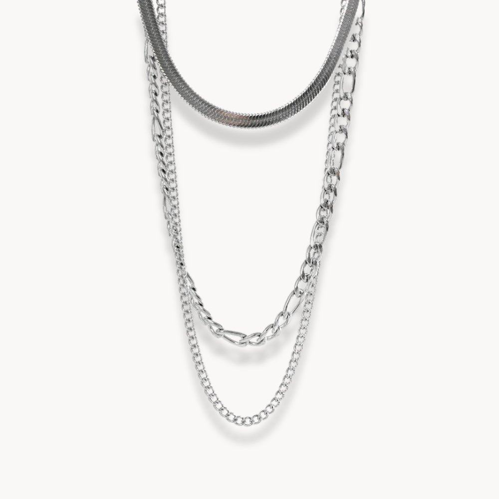 Aurelia Layered Chain Necklace - Zafinne Jewelry