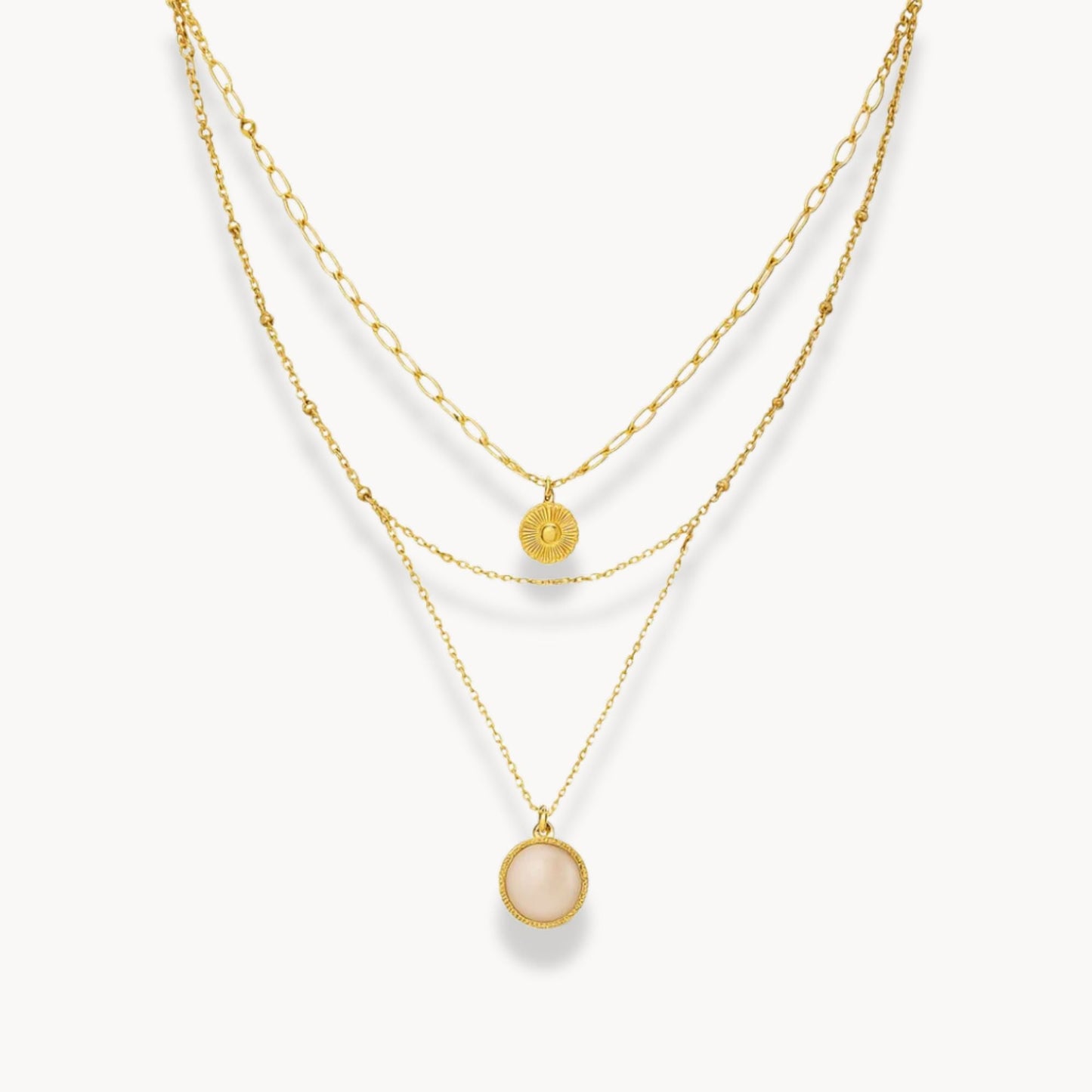 Bohemian Round Pendant Necklace - Zafinne Jewelry