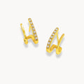 Crystal Double Earrings - Zafinne Jewelry