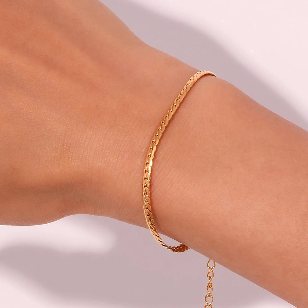 Cuban Chain Bracelet - Zafinne Jewelry