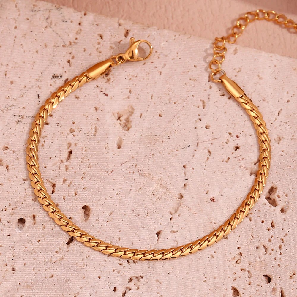 Cuban Chain Bracelet - Zafinne Jewelry