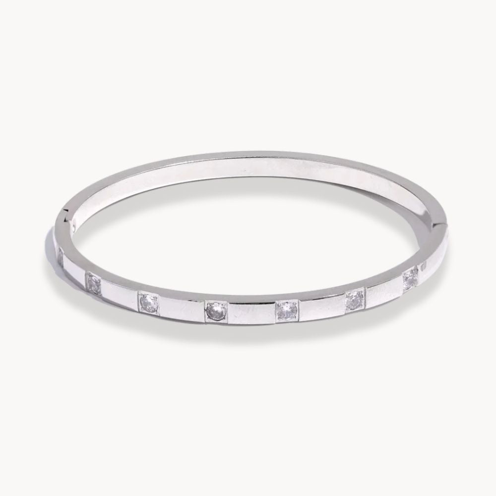 Cubic Zirconia Bangle Bracelet - Zafinne Jewelry