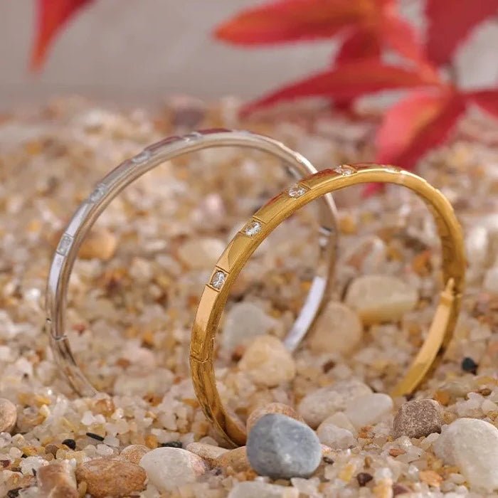 Cubic Zirconia Bangle Bracelet - Zafinne Jewelry