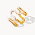 Enamel Wave Ring - Zafinne Jewelry