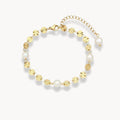 Freshwater Pearl Flower Sequins Bracelet - Zafinne Jewelry