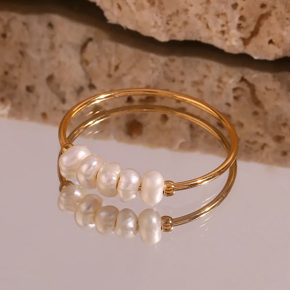 Freshwater Pearls Ring - Zafinne Jewelry