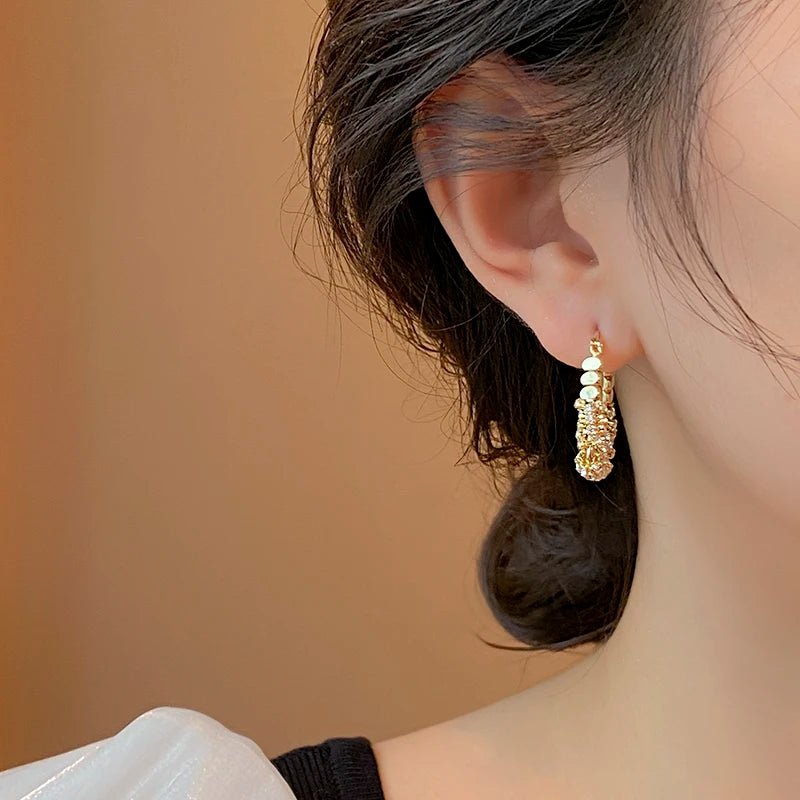 Geometric Irregular Earrings - Zafinne Jewelry