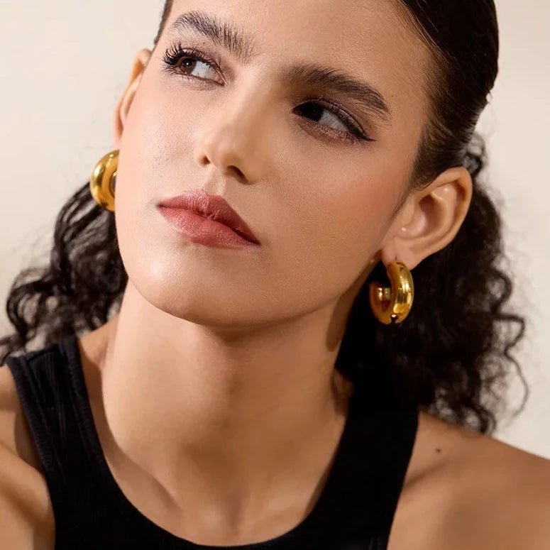 Half Hoop Earrings - Zafinne Jewelry