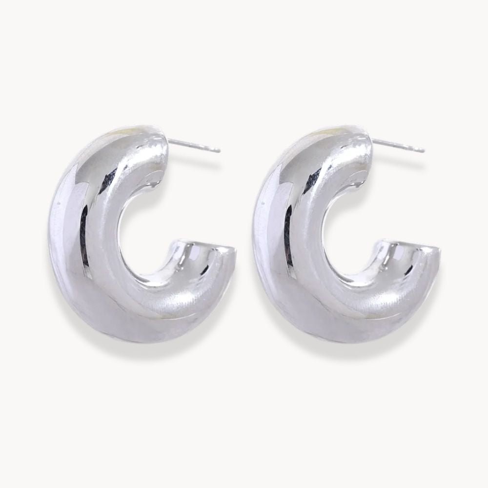 Half Hoop Earrings - Zafinne Jewelry