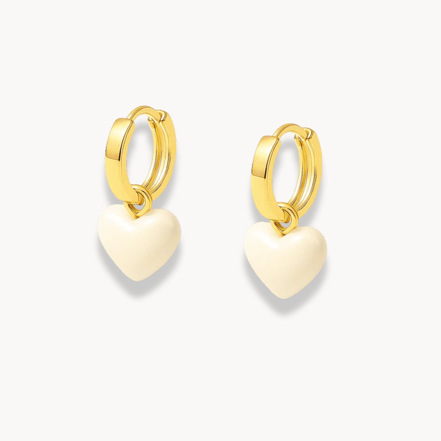 Heart Dangle Earrings - Zafinne Jewelry