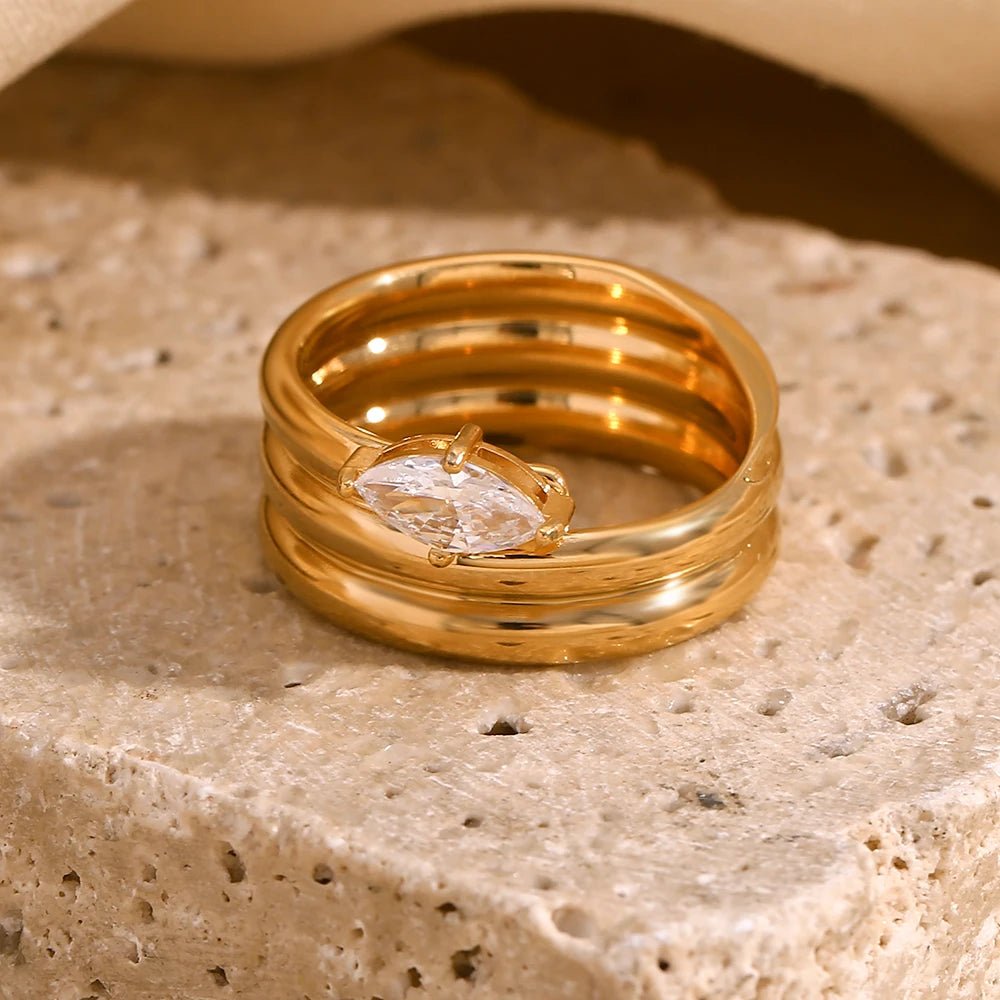 Juliette Marquise Dome Ring - Zafinne Jewelry