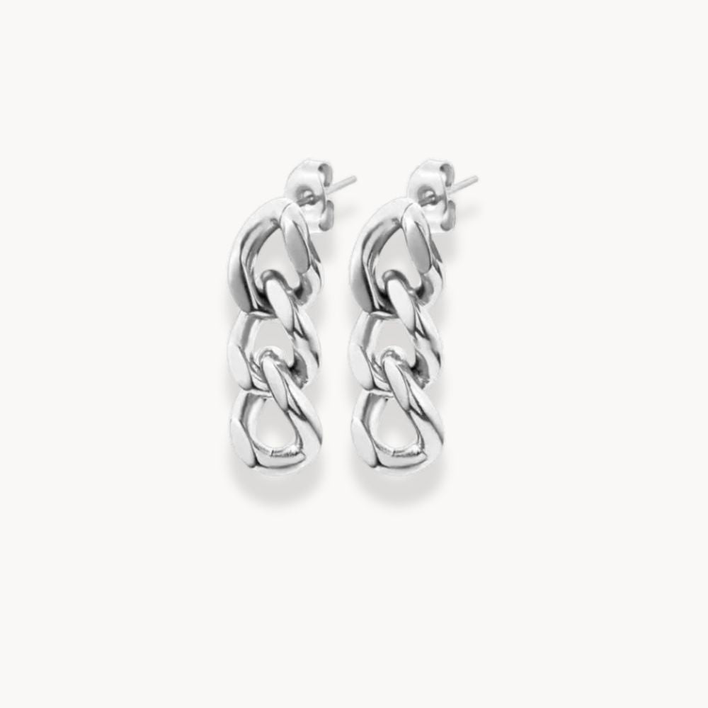 Link Chain Earrings - Zafinne Jewelry
