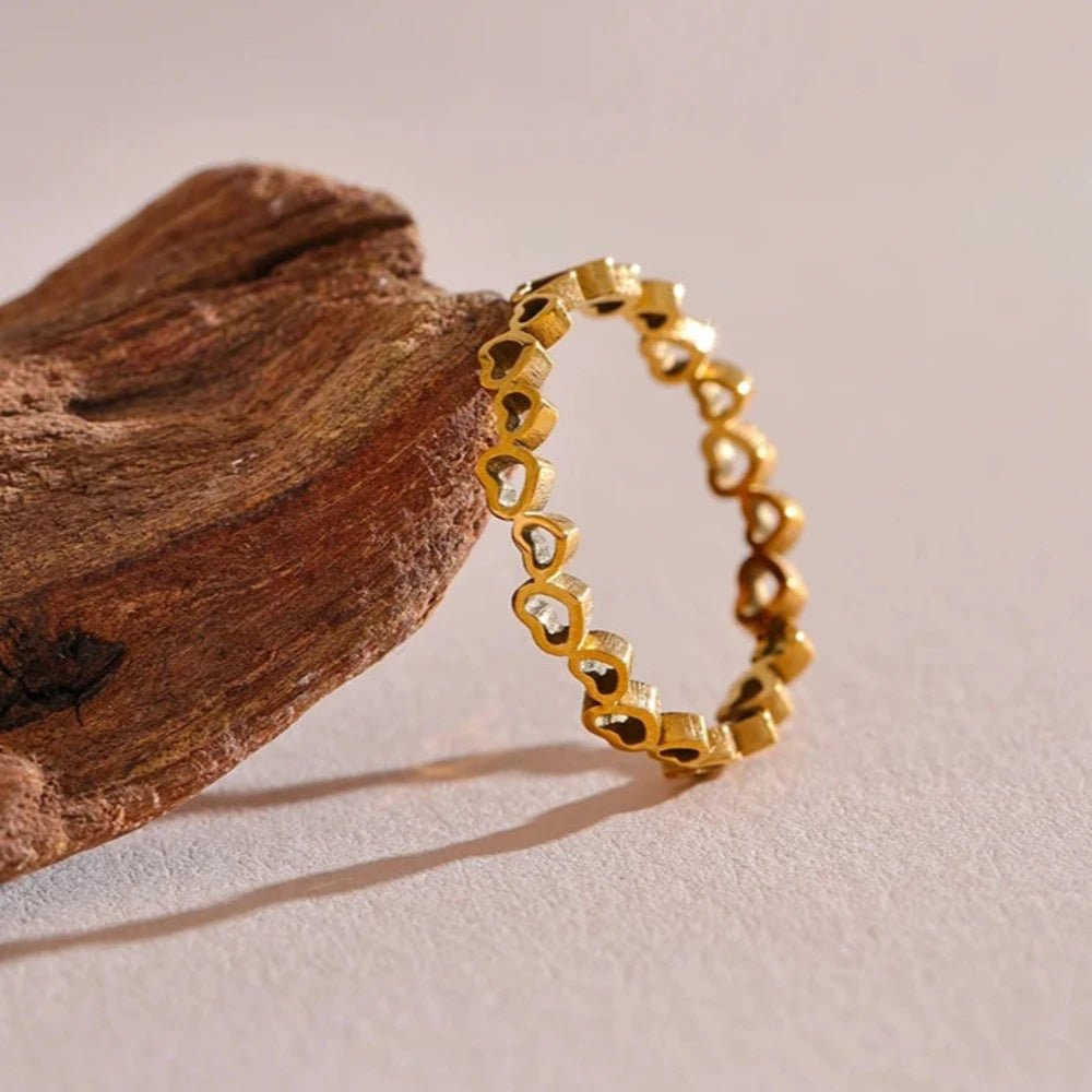 Love Heart Sequence Ring - Zafinne Jewelry