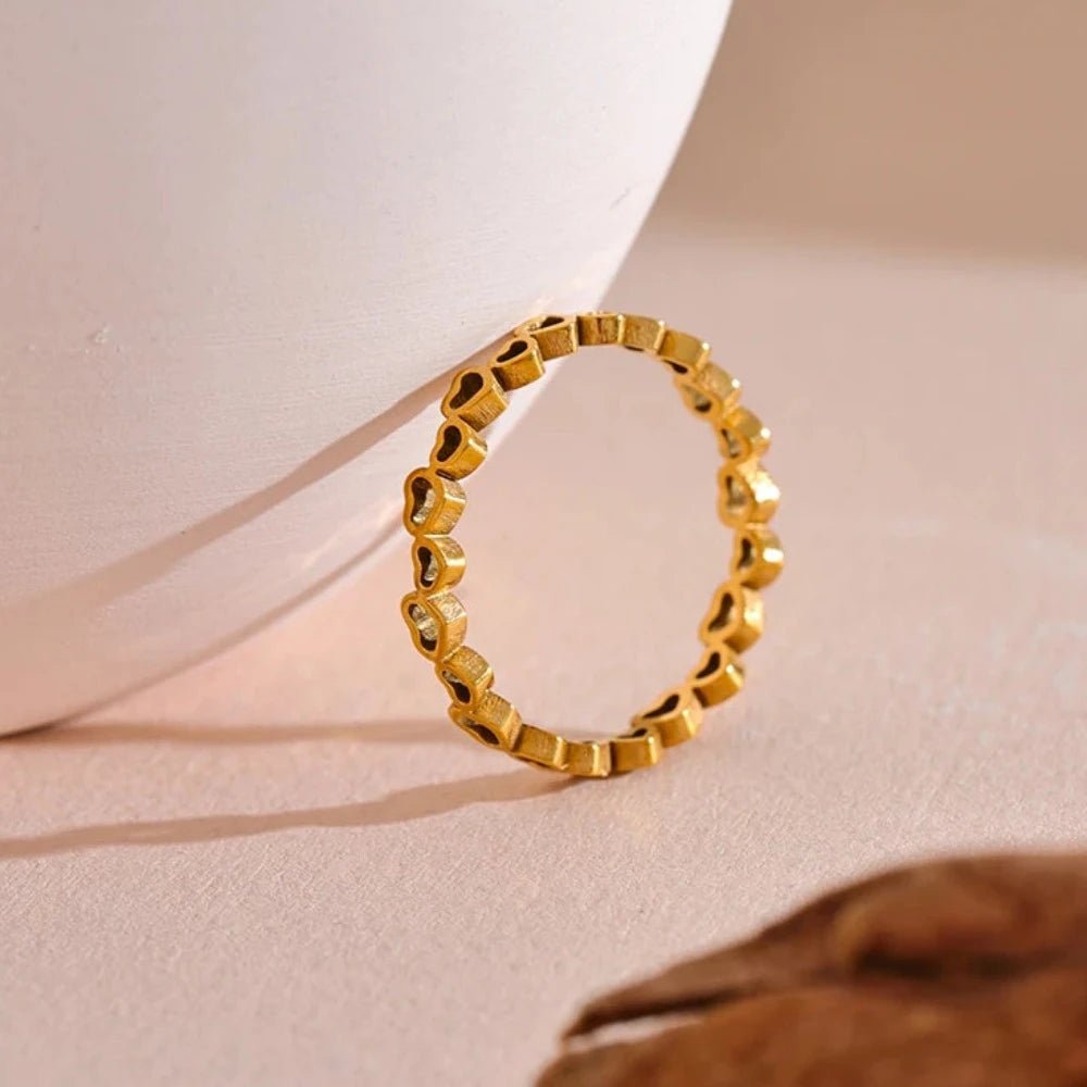 Love Heart Sequence Ring - Zafinne Jewelry