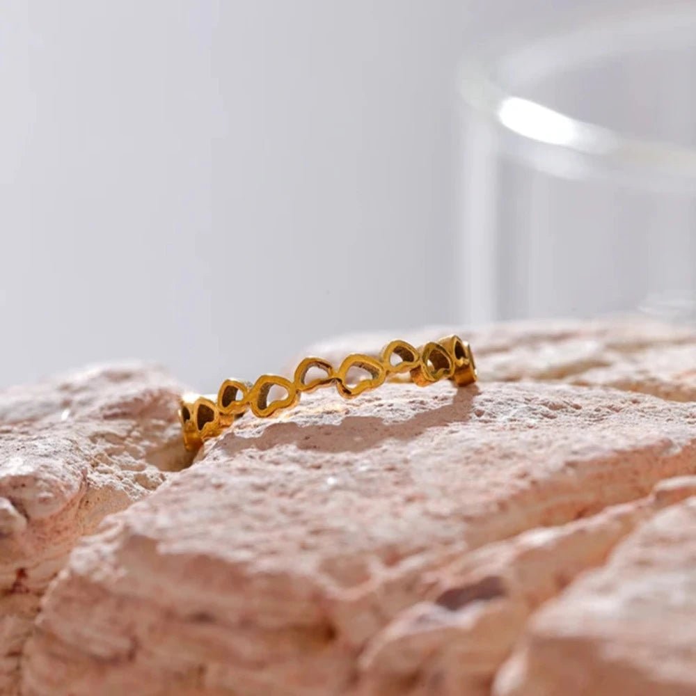 Love Heart Sequence Ring - Zafinne Jewelry
