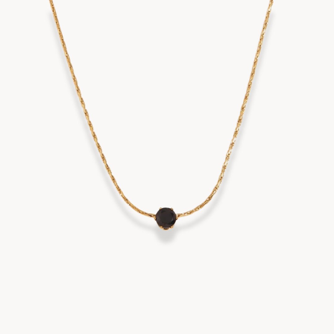 Luna Solitaire Pendant Necklace - Zafinne Jewelry