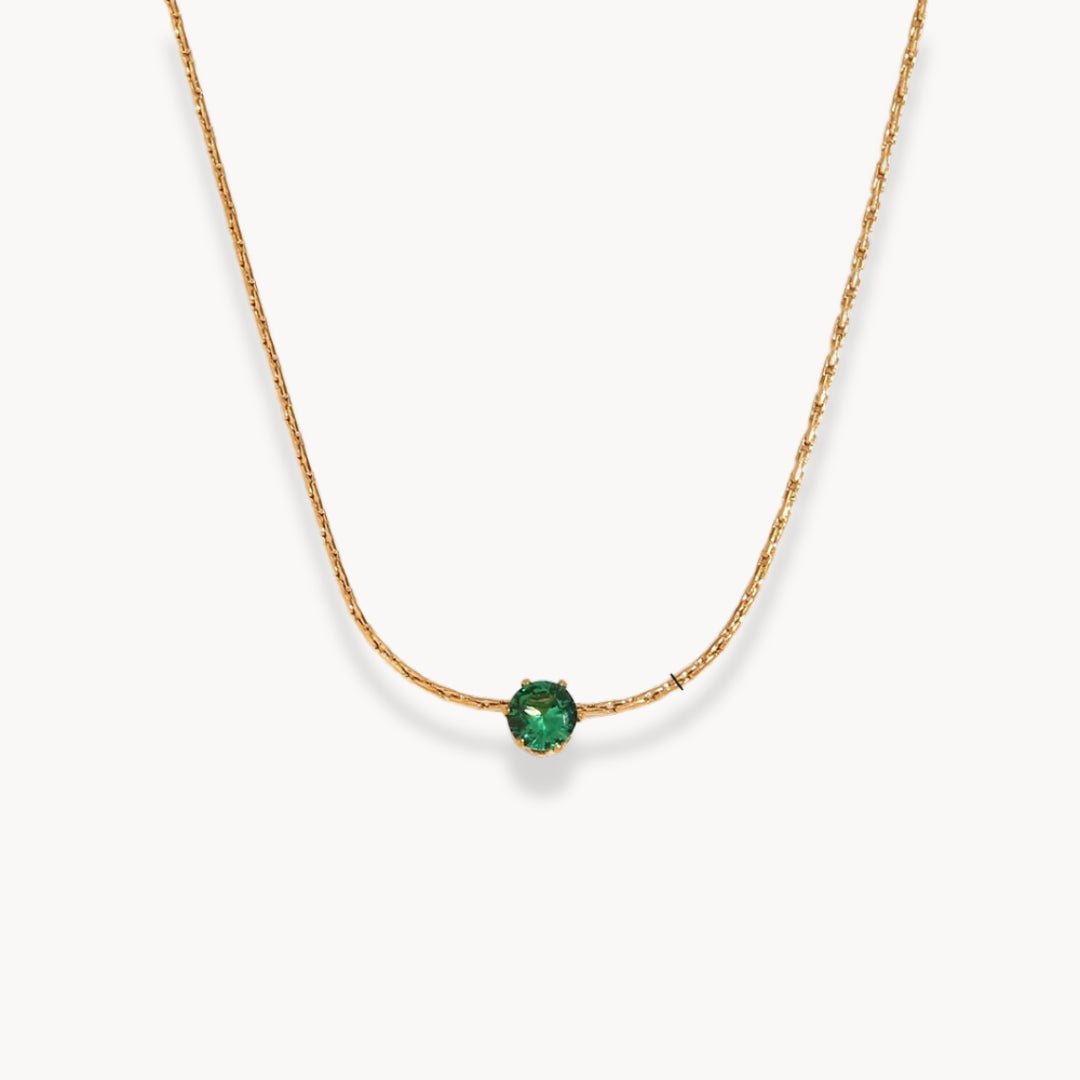 Luna Solitaire Pendant Necklace - Zafinne Jewelry