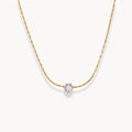 Luna Solitaire Pendant Necklace - Zafinne Jewelry