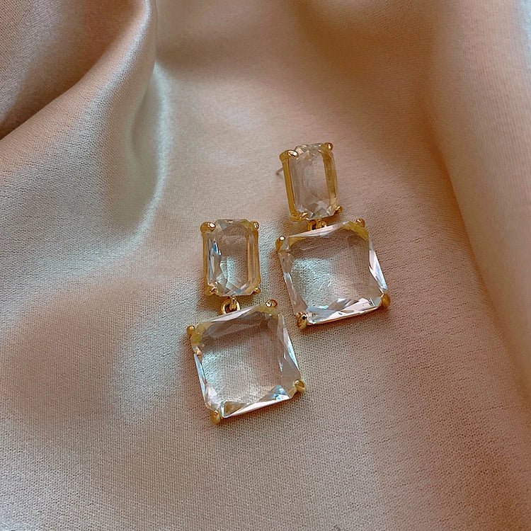 Luxury Geometric Pendant Earrings - Zafinne Jewelry