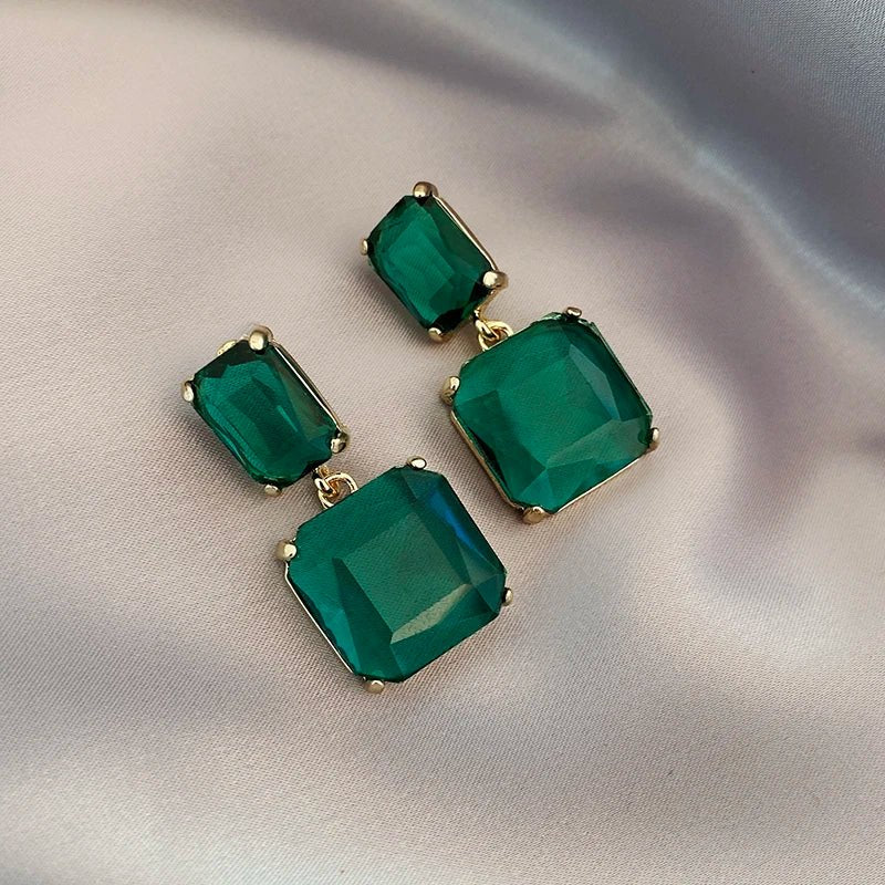 Luxury Geometric Pendant Earrings - Zafinne Jewelry