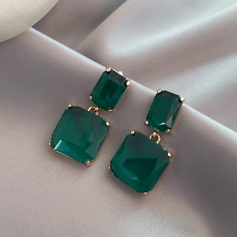 Luxury Geometric Pendant Earrings - Zafinne Jewelry