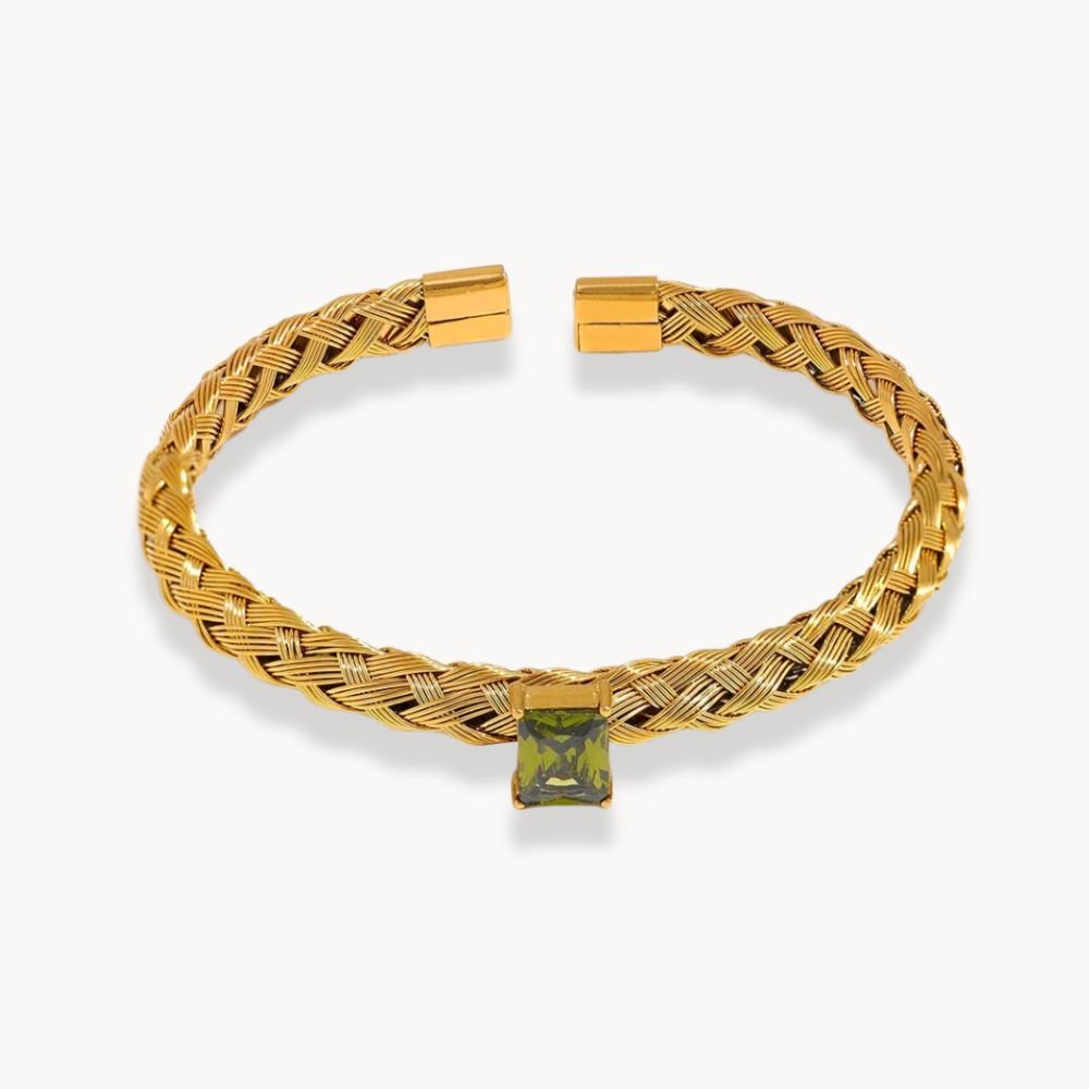 Mesh Weave Bangle Bracelet - Zafinne Jewelry