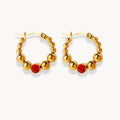 Multi Bead Stud Earrings - Zafinne Jewelry