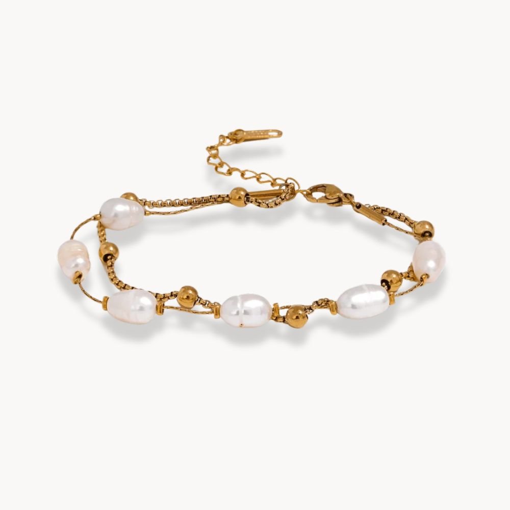Natural Pearls Double Layer Bracelet - Zafinne Jewelry