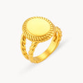 Oval Shape Twist Ring - Zafinne Jewelry