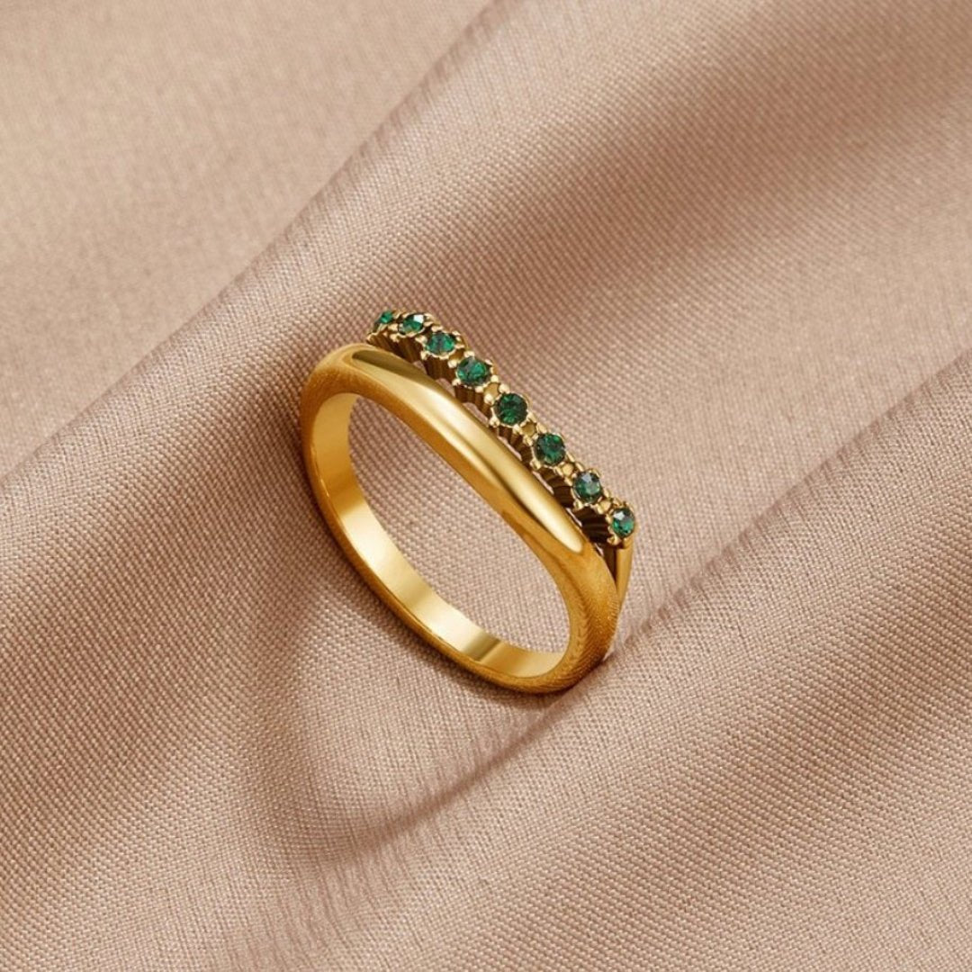 Paved Multiple Layer Ring - Zafinne Jewelry