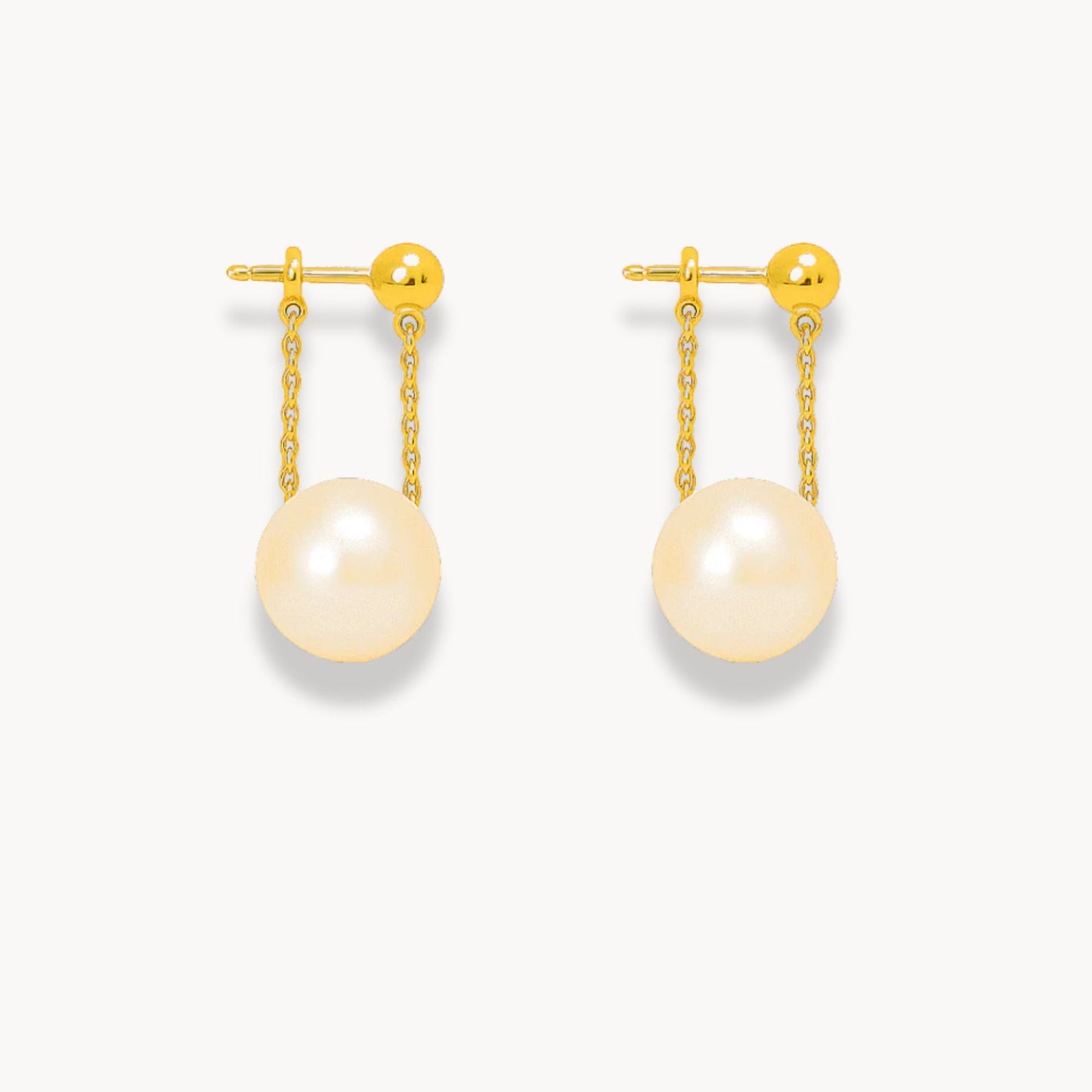 Pearl Pendant Earrings - Zafinne Jewelry