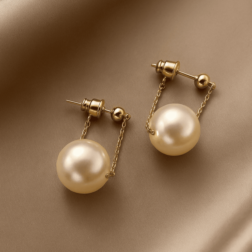Pearl Pendant Earrings - Zafinne Jewelry