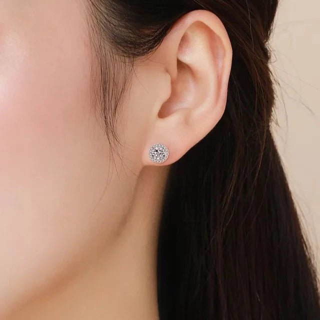 Silver Luxury Sparkle Earrings - Zafinne Jewelry