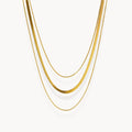 Snake Layering Necklace - Zafinne Jewelry