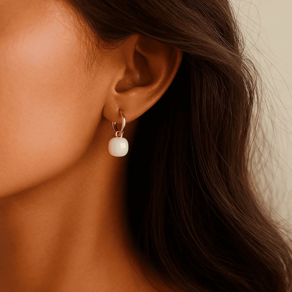 Square Dangle Earrings - Zafinne Jewelry