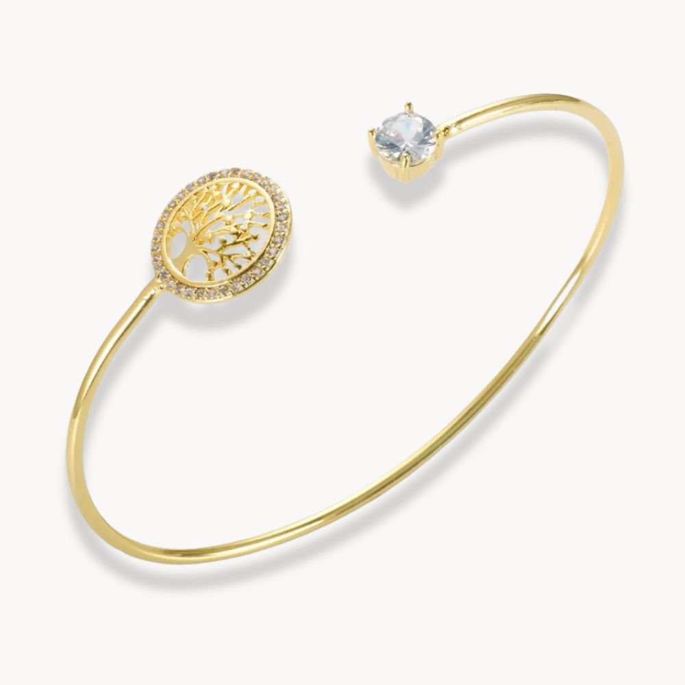 Tree Of Life Bangle Bracelet - Zafinne Jewelry