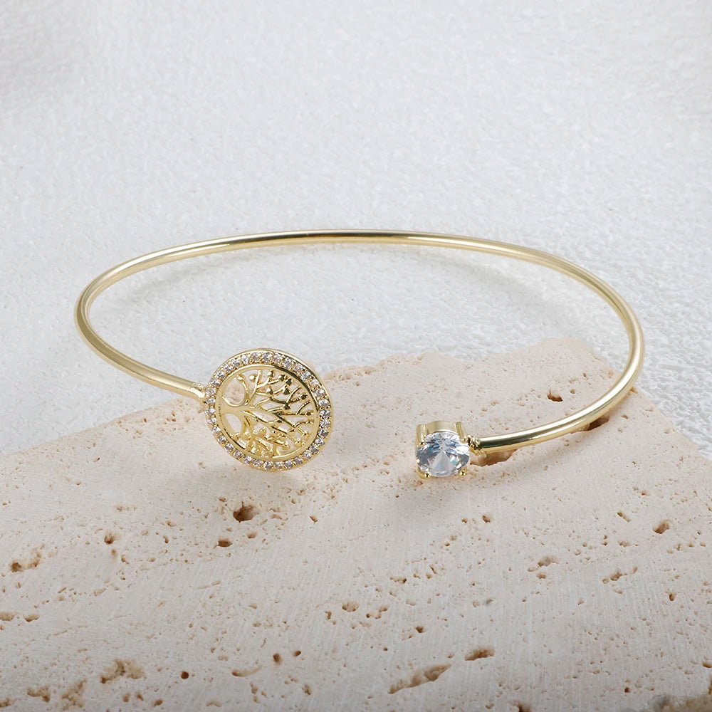 Tree Of Life Bangle Bracelet - Zafinne Jewelry