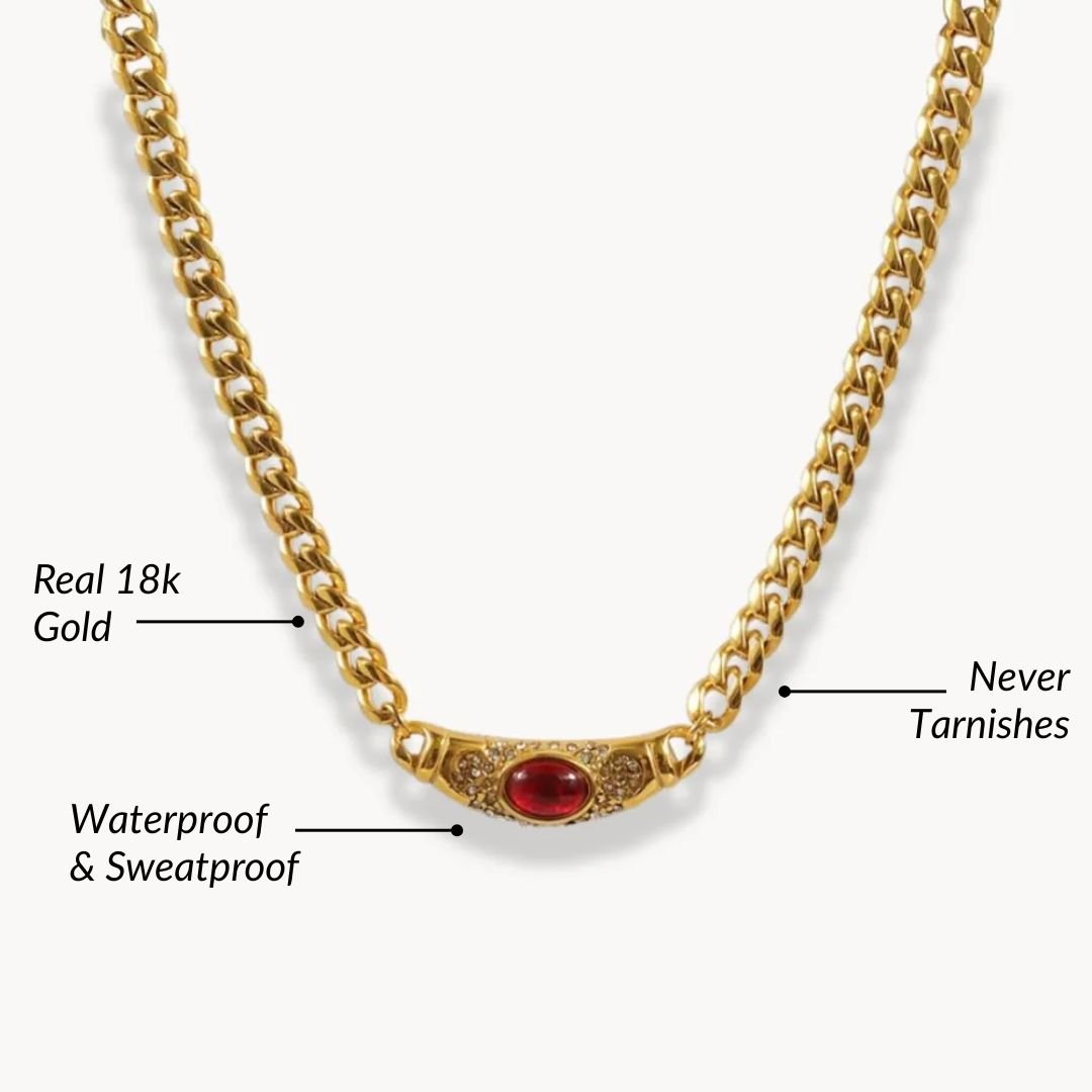 Vintage Chain Necklace - Zafinne Jewelry