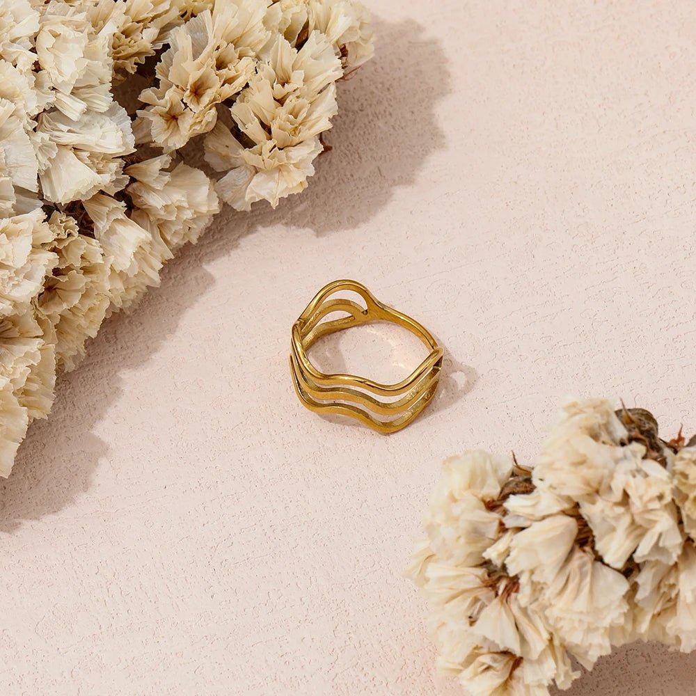 Wave Ring - Zafinne Jewelry