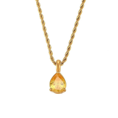 Aurora Birthstone Pendant Necklace - Zafinne Jewelry