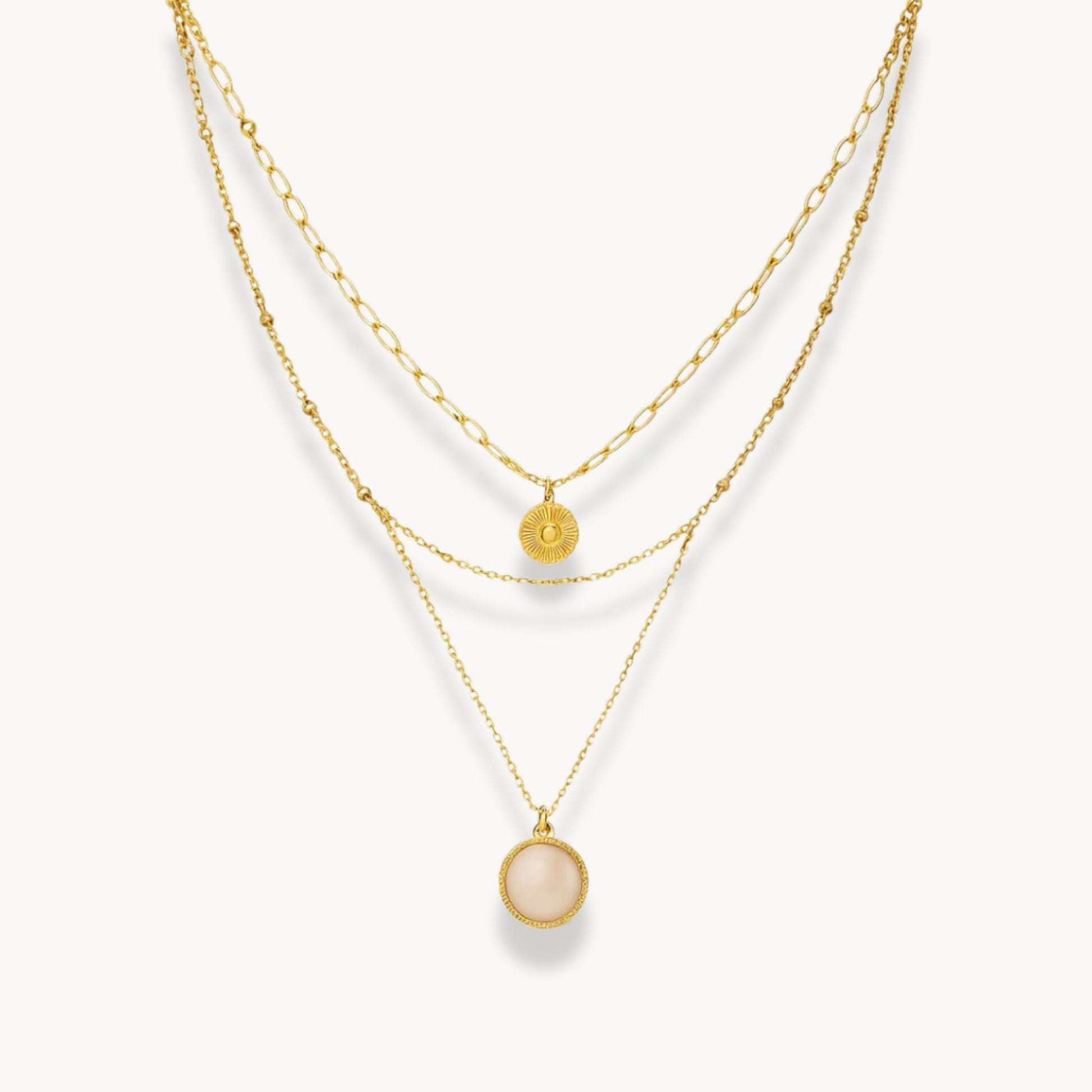 Bohemian Round Pendant Necklace - Zafinne Jewelry