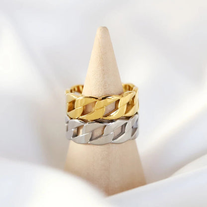 Classic Chain Link Ring - Zafinne Jewelry