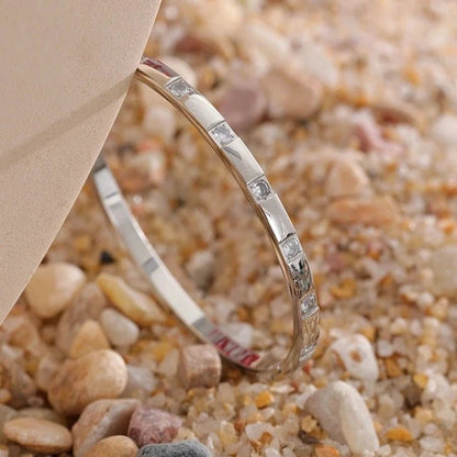 Cubic Zirconia Bangle Bracelet - Zafinne Jewelry