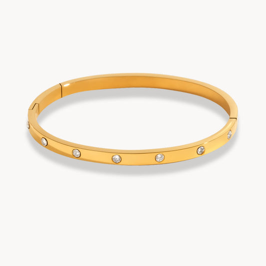 Dotted Sparkle Buckle Bracelet - Zafinne Jewelry