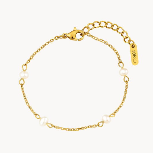 Freshwater Pearl Chain Bracelet - Zafinne Jewelry