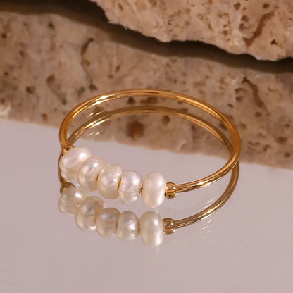 Freshwater Pearls Ring - Zafinne Jewelry